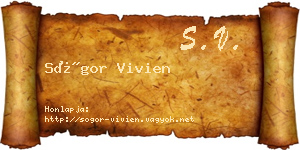 Sógor Vivien névjegykártya